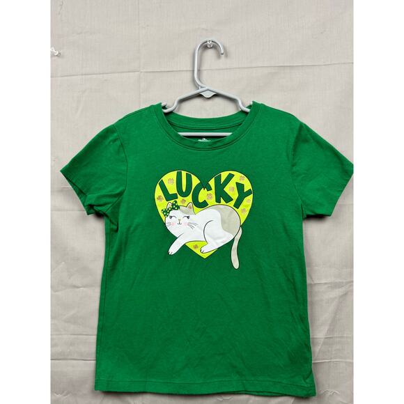 Girls Valentine and St. Patrick 2 Shirt Bundle, Size 7-8 (M) - Picture 4 of 8